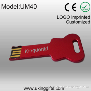 Metal Key Shape USB Flash Drive for Customer Color USB2.0